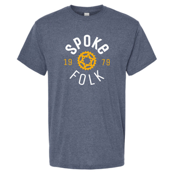 M&O - Men's Gold Soft Touch T-Shirt - Printed Logo Thumbnail