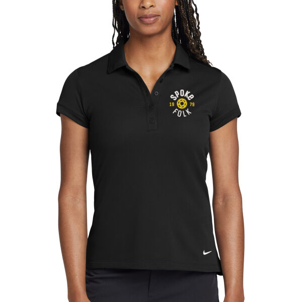 Nike - Women's Dri-FIT Solid Icon Pique Modern Fit Polo - Embroidered Logo Thumbnail