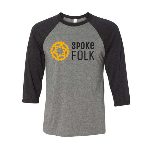 BELLA+CANVAS - Unisex Three-Quarter Sleeve Baseball Tee - Printed Logo Thumbnail